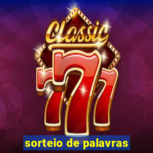 sorteio de palavras